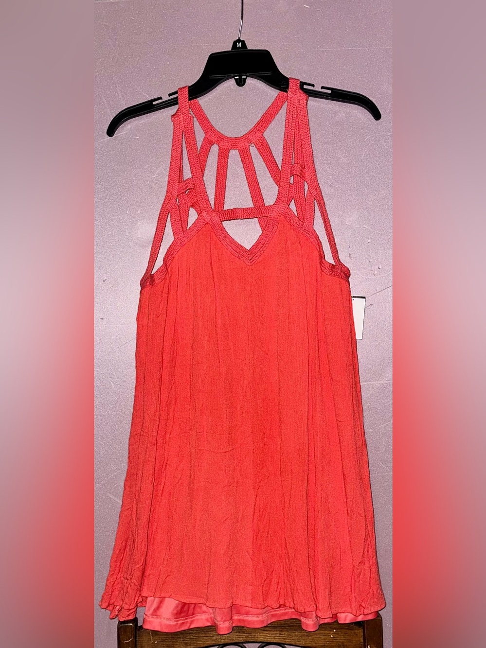 entro Red Strappy Halter Dress